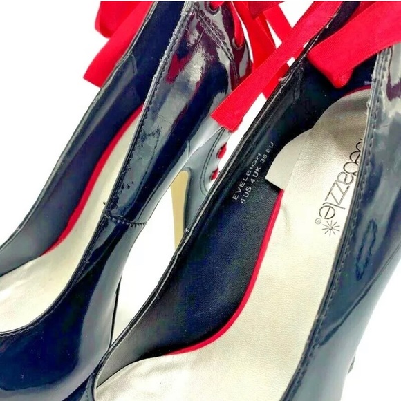 Shoedazzle Patent Leather Platforms with Red Laces - Picture 12 of 12